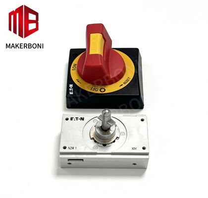 Beli 311273 Sakelar Gagang Putar yang Dipasang di Pintu dengan Kemampuan Lockout/Tagout dan Kode Warna Merah/Kuning untuk Pemutus Sirkuit Lectra & Eaton NZM1 online manufacture