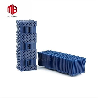Blue Nylon Bristle Block Untuk Mesin Pemotong Otomatis Kuris 148 X 50 X 43mm