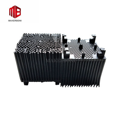 Batu bata kecil hitam nilon bristle untuk Orox mesin pemotong otomatis dalam 50 * 50 * 43 mm Ukuran